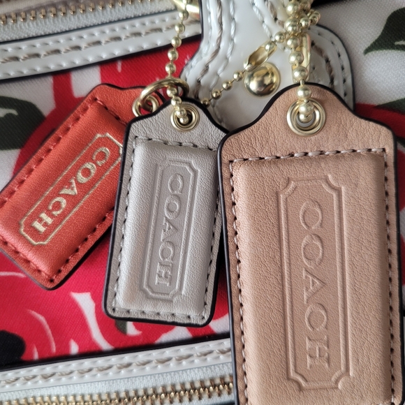 NWT Coach Poppy Print Satin Bag - Picture 7 of 9